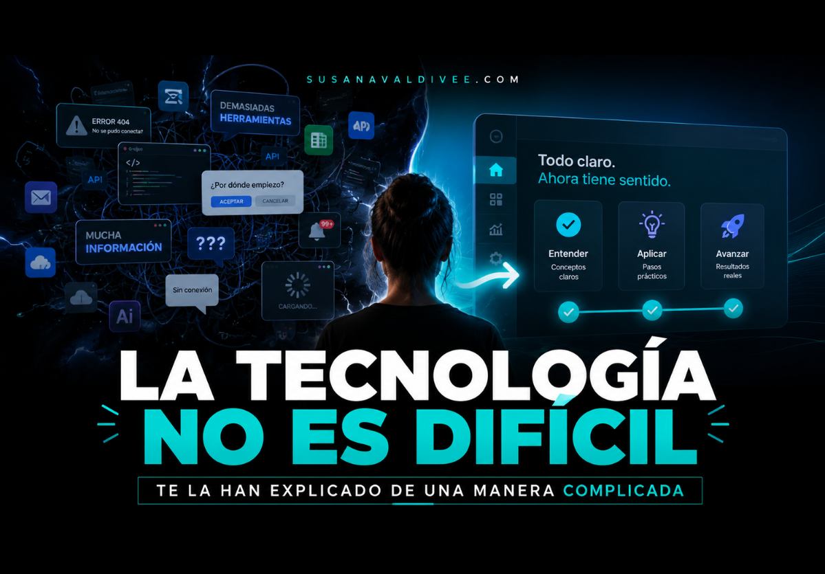La tecnología no es difícil te la han explicado de una manera complicada